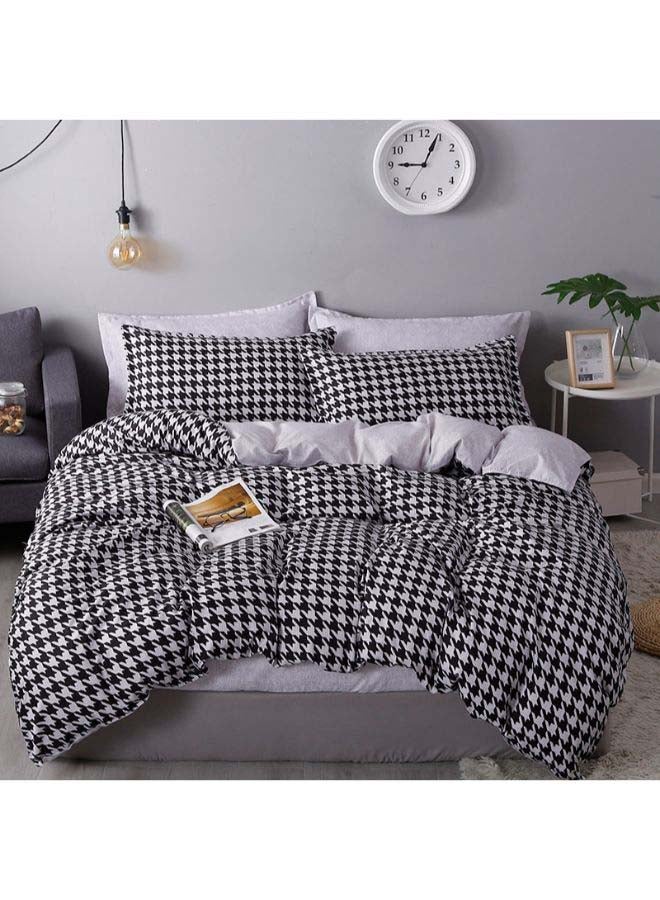 NIBEMINENT 4-Piece European Style Luxury Jacquard Single Bedding Set Polyester Multicolour - Image 1