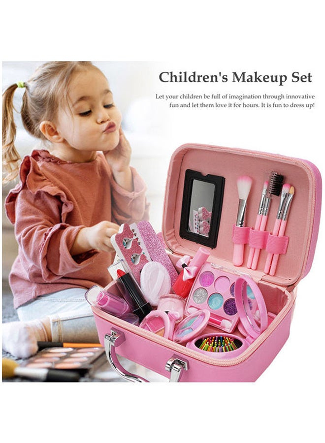 Loquat Makeup Kit With Storage Case Pink Color Portable, Durable And Washable - Image 4