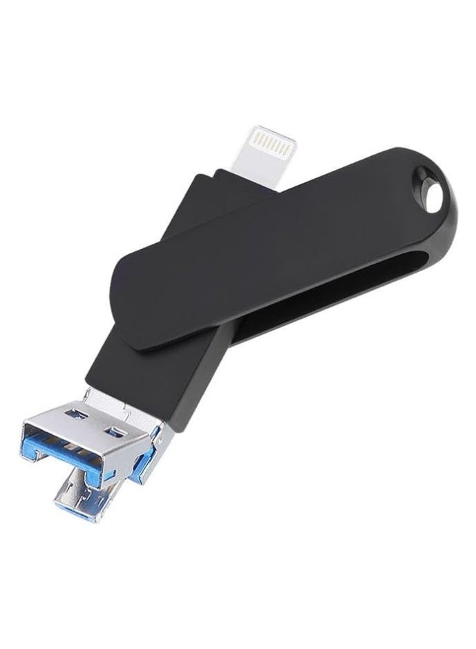 INSIJAM 2TB-USB flsh and supports iphone -2000 MB - iPhone USB Memory Stick Thumb Drives High Speed USB Stick 3 in 1 Type A Lightning Micro USB - Image 1