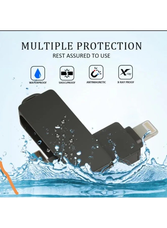 INSIJAM 2TB-USB flsh and supports iphone -2000 MB - iPhone USB Memory Stick Thumb Drives High Speed USB Stick 3 in 1 Type A Lightning Micro USB - Image 3