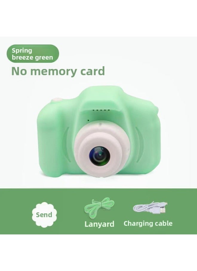 Generic X2 High Definition Mini Digital Camera Toy Single Reflex Camera Gift For Children Photography Video Capable Small Size-Body Color:High List Photo Green  - Image 1