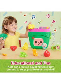 Just Play N Veggie Fun Learning Basket, Pretend Play Food, Preschool Learning And Education, 10-Pieces, Music And Sounds, Officially Licensed Kids Toys For Ages 18 Month By Just Play  - Image 2