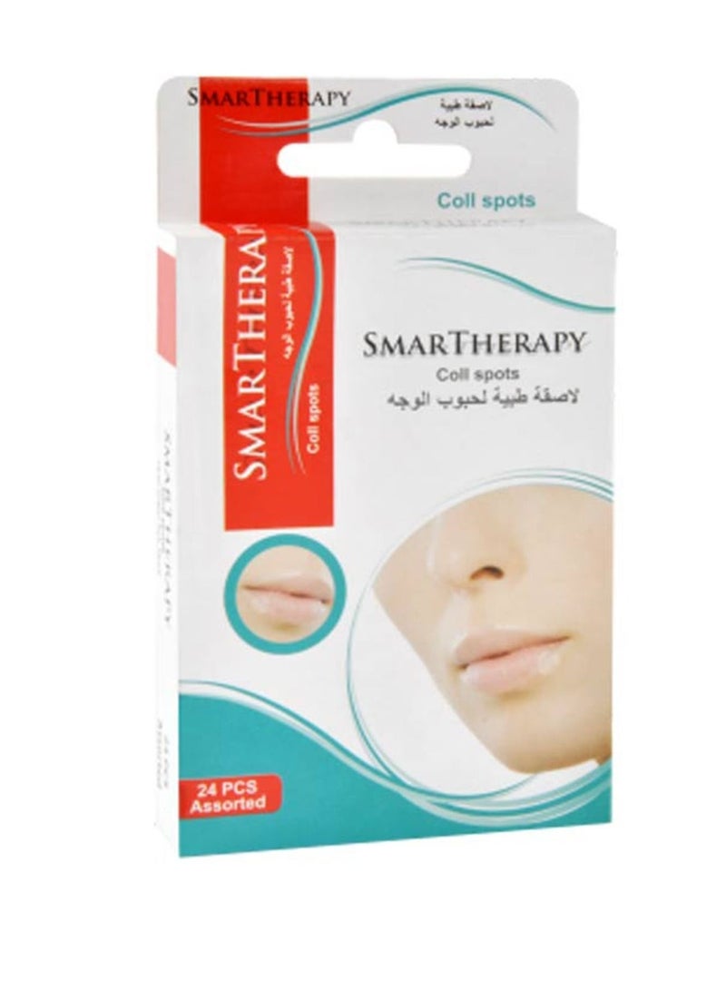 24 Medical Patches for coll Spots Acne, Bandages for Acne Skin, Spot Treatment for Face, Chin or Lips.