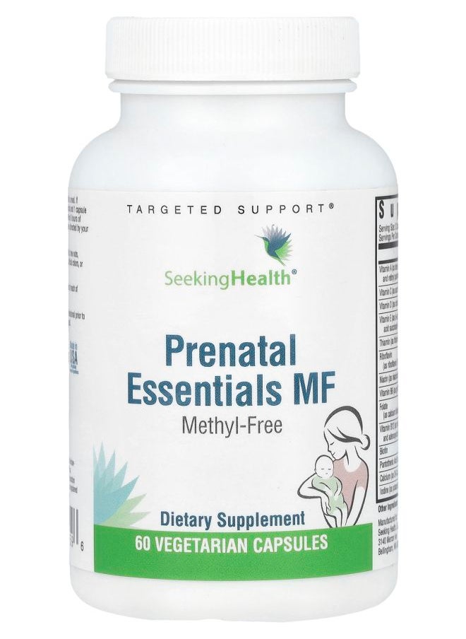 Seeking Health Prenatal Essentials MF Methyl-Free 60 Vegetarian Capsules 