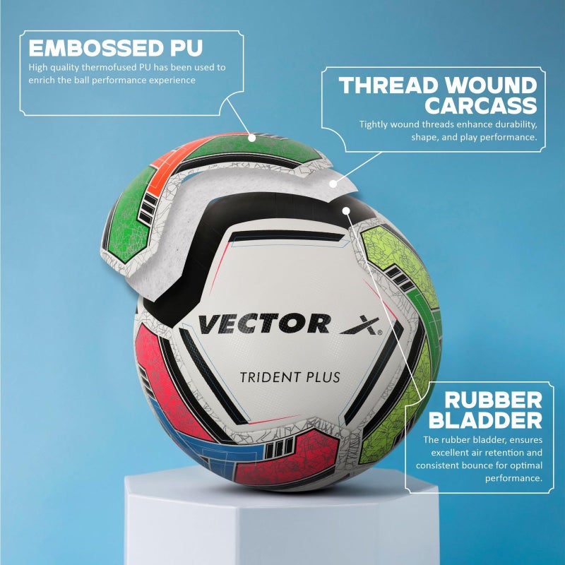 Vector X Trident Plus Thermofused Emobsed PU for Professional Player Football - Image 2