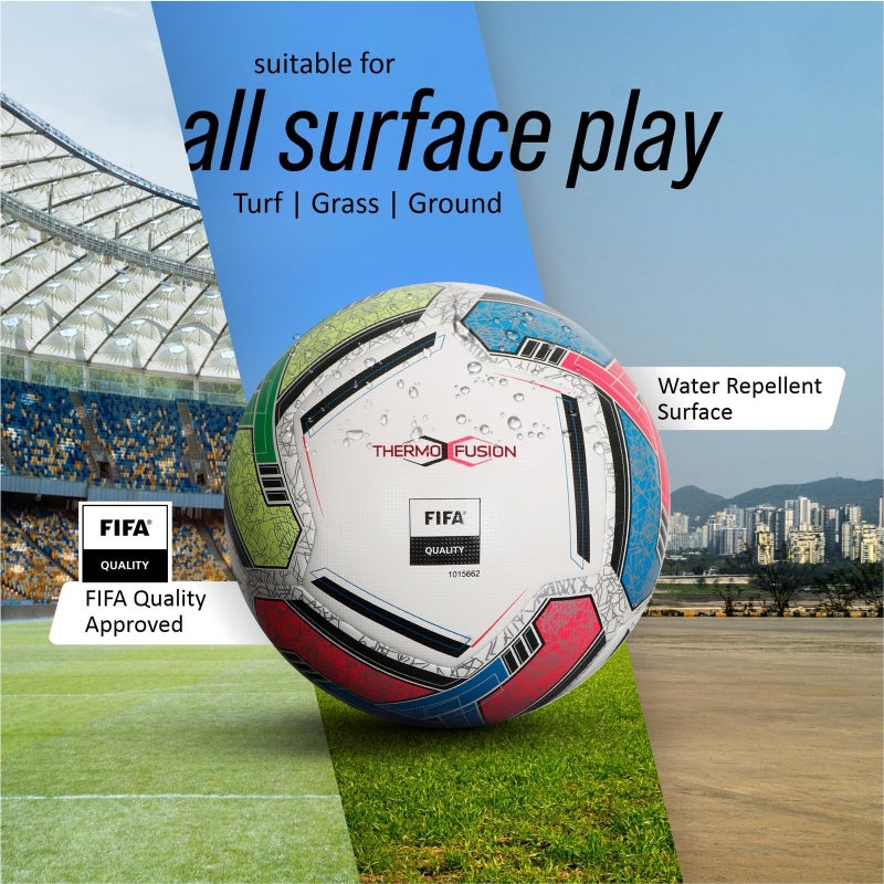 Vector X Trident Plus Thermofused Emobsed PU for Professional Player Football - Image 5