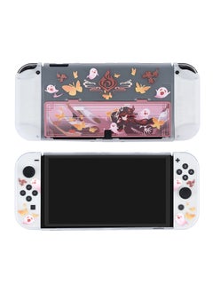 Genshin Impact Hu Tao Case Compatible with Nintendo Switch OLED and Joy Con's Slim Case - OLED Switch's shock-absorbing and anti-scratch skin case
