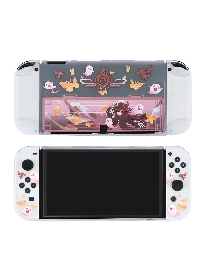 Generic - Genshin Impact Hu Tao Case Compatible with Nintendo Switch OLED and Joy Con's Slim Case - OLED Switch's shock-absorbing and anti-scratch skin case - Image 1