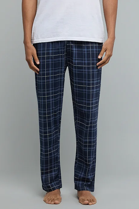 أر أند بي Plaid Lounge Pants with Drawstring Waist
