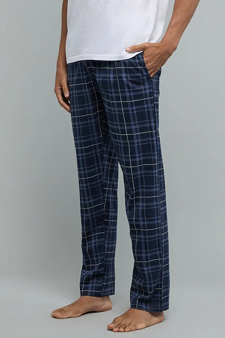 أر أند بي Plaid Lounge Pants with Drawstring Waist
