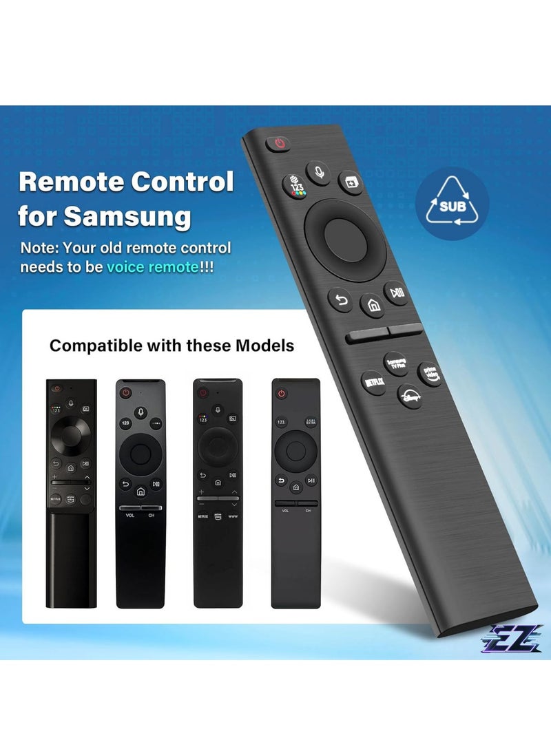 ELTRAZONE Replacement solar powered remote control BN59-01385A for Samsung Universal Rechargeable TV with 4 Shortcut Buttons for Samsung 2021-2022 Neo LED Smart 4K UHD TV with battery - Image 2