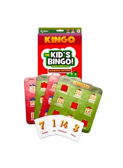 Regal Games Regal Games Kingo Numbers Edition - Bingo Game for Kindergarten and Preschool Kids - Fun Educational Learning Game for Classroom & Home - Vocabulary Builder Kids Bingo  - Image 1