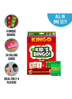 Regal Games Regal Games Kingo Numbers Edition - Bingo Game for Kindergarten and Preschool Kids - Fun Educational Learning Game for Classroom & Home - Vocabulary Builder Kids Bingo  - Image 4