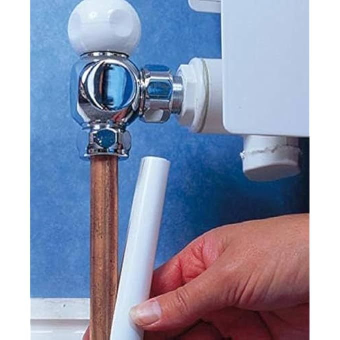 UKDD TOWEL RAILS VALVE RADIATORS SUITABLE FOR INSTALLATION OF YOUR HEATED DESIGNER MINIMALIST CENTRAL HEATING SYSTEM (SNAPPIT RADIATOR PIPE COVERS & COLLARS - WHITE) - Image 3