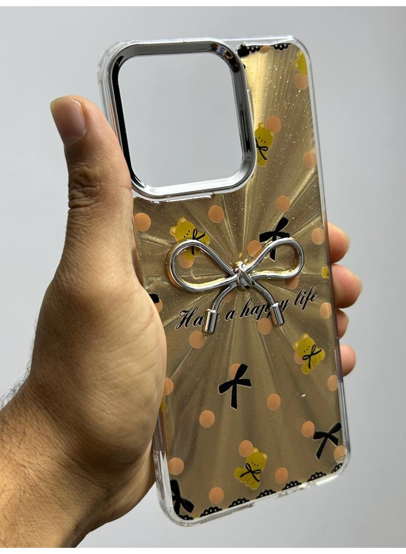 غطاء خلفي علي شكل فيونكا متوافق مع هاتف Honor X8C - Image 1