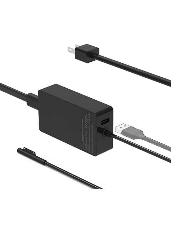 65W Laptop Charger Power Adapter Compatible with Surface Pro Surface Laptop Surface Go and Surface Book Devices - Image 1