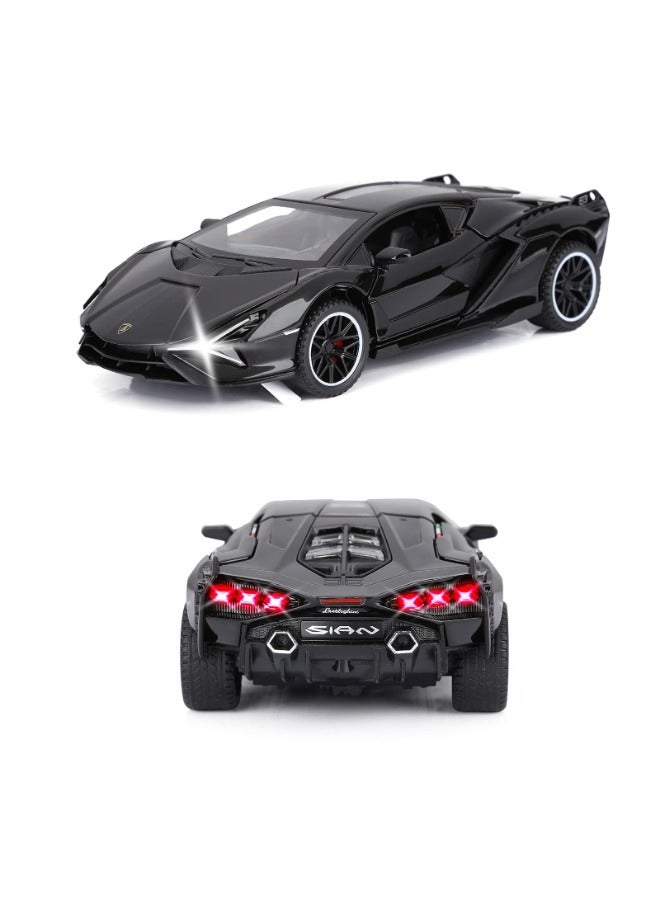 Dexo 1:32 Simulation of Lamborghini Jiaye Metal Model Car with Light and Sound Pull Back Toy Car for Boys Age 6 + Year Old - Image 3