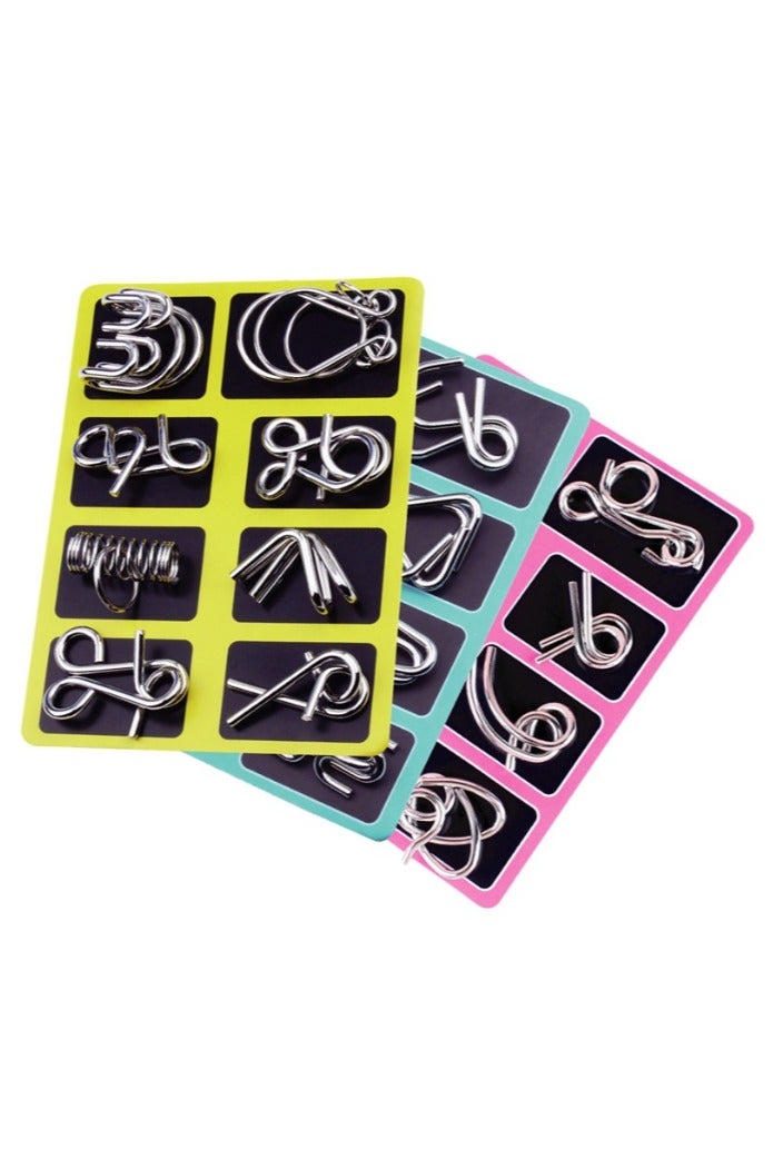 مجموعة لغز الأسلاك المعدنية من 24 مع الحقيبة - Image 1