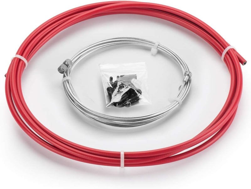 Chooee Universal Bicycle Brake Cable Housing Kit for Mountain Bike or Road Bikes,Red - Image 1