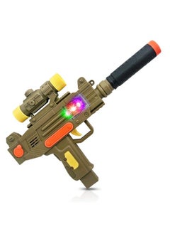 ArtCreativity Led Uzi Style Play Gun With Lights & Sound 12.5 Inch Toy Gun With Awesome Led & Realistic Sound Effects Pretend Play Firearm Toy Great Birthday Gift For Kids Batteries Not Included  - Image 2