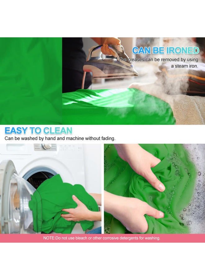 JEBUTU 6.5 X 9.8 Ft Green Screen with 6.5 X 6.5 Ft T-Shape Background Support Stand, Green Screen Backdrop with Stand Kit, Portable Green Screen Stand Kit with Carrying Bag & 5 Spring Clamps for Zoom - Image 5