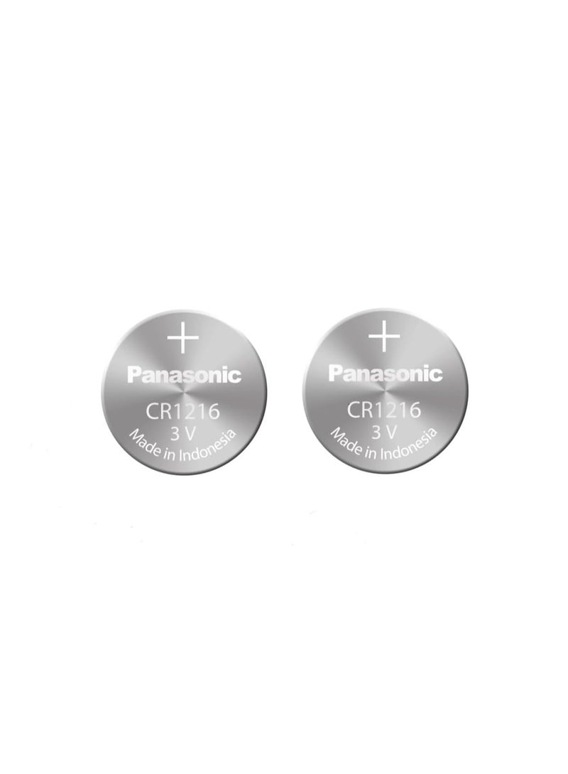 Panasonic 2-Pieces Panasonic CR1216 Lithium 3V Indonesia Batteries - Image 1