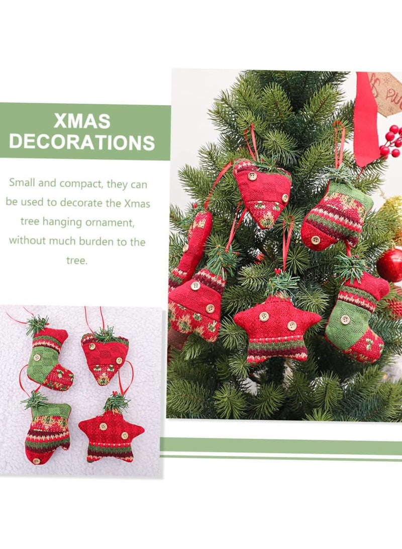 6pcs  Decoration  Ornaments para De Mujer Interior Astetic Room Decor  Tree Hanging Decoration  Candy Socks Holiday Ornaments - Image 4