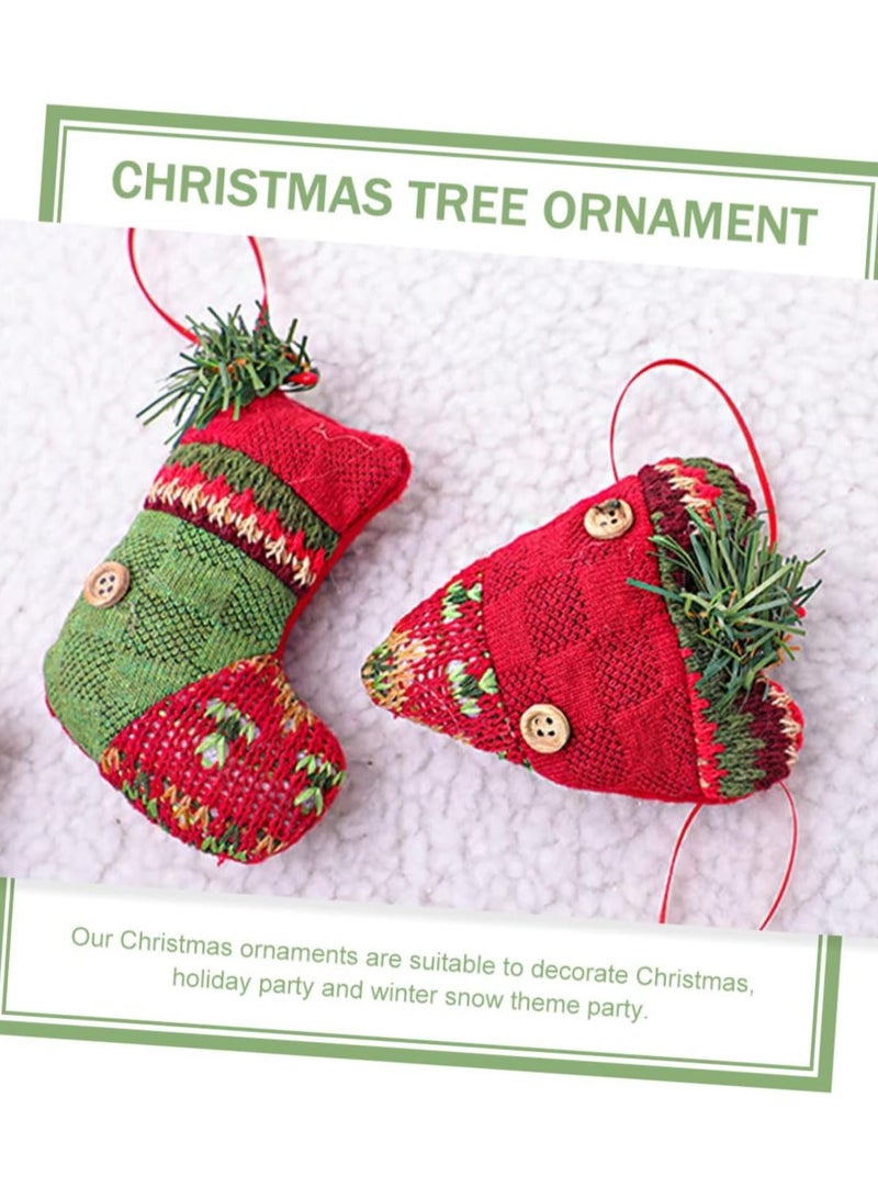 6pcs  Decoration  Ornaments para De Mujer Interior Astetic Room Decor  Tree Hanging Decoration  Candy Socks Holiday Ornaments - Image 3