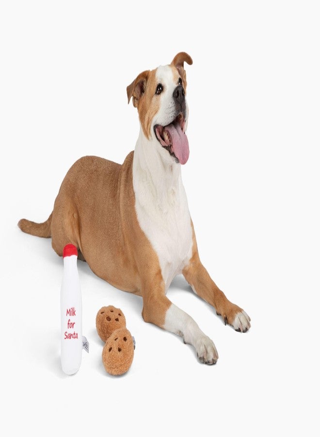Midlee Santa's Milk and Cookies Plush Dog Toy Gift Box - Image 3