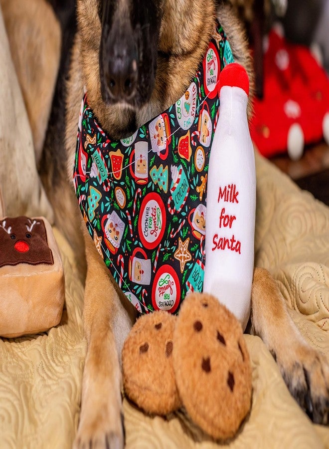 Midlee Santa's Milk and Cookies Plush Dog Toy Gift Box - Image 2