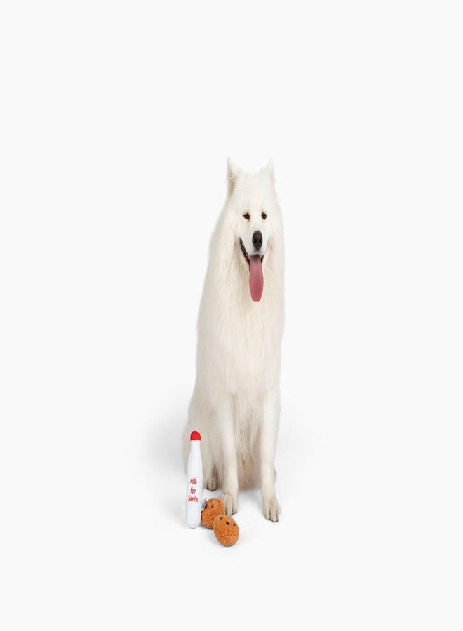 Midlee Santa's Milk and Cookies Plush Dog Toy Gift Box - Image 5