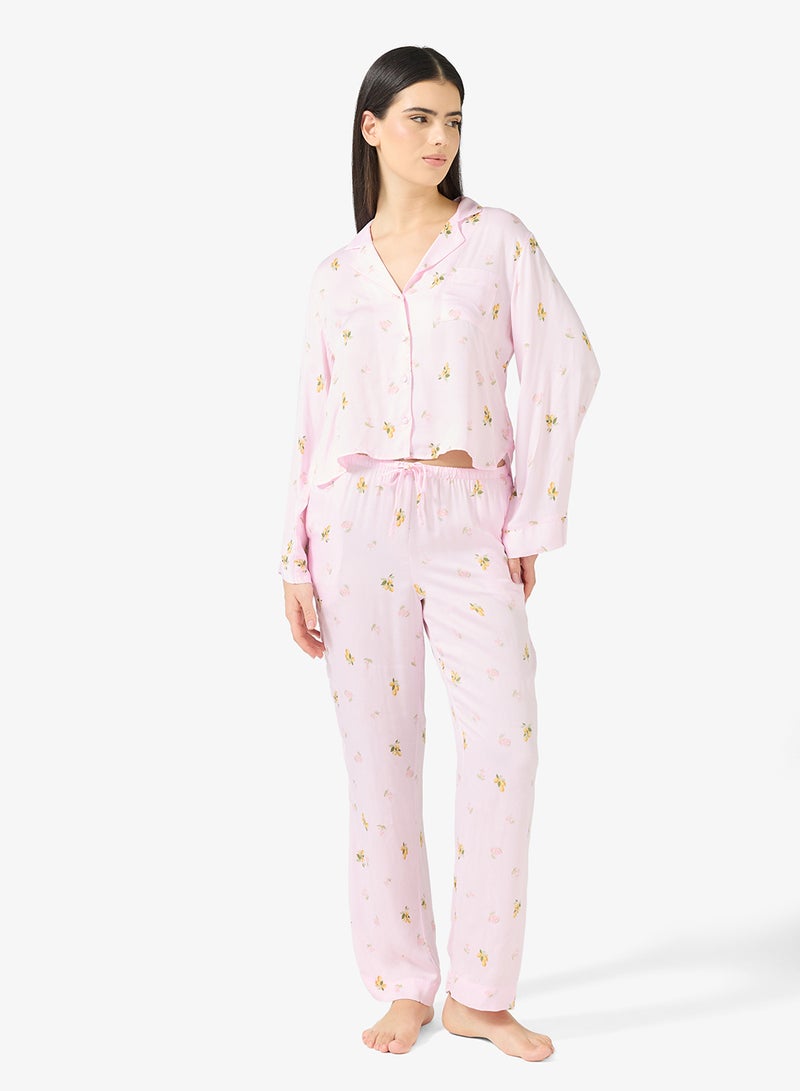 هانك مولر قميص نوم مطبوع بجيوب - Image 4