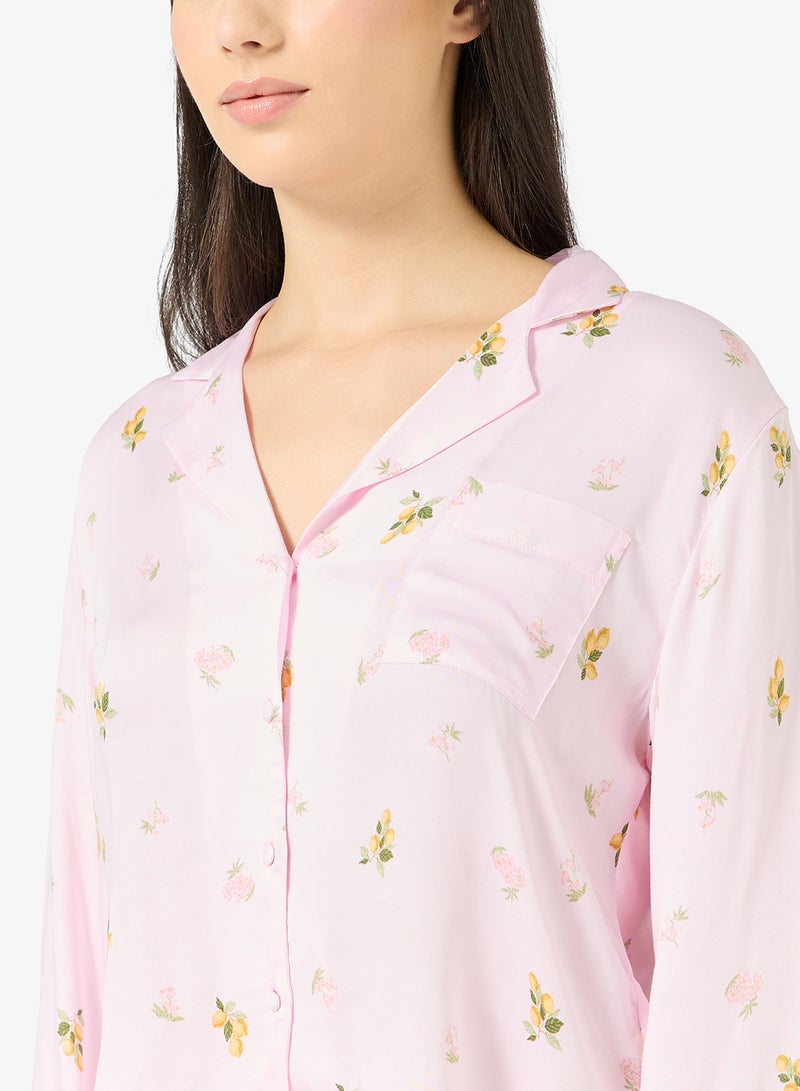 هانك مولر قميص نوم مطبوع بجيوب - Image 3