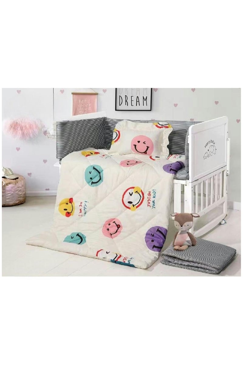 Hours Luxury Newborn Bedding Set – 5 Pieces with Protective Bumpers for Your Baby, Elegant Design & Ultimate Comfort