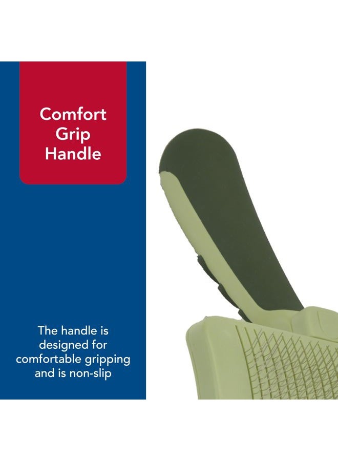 Coastal Pet Safari Dog Self-Cleaning Slicker Brush - Dog Deshedding Brush - Prevents Mats and Tangled Hair - For Dogs with Short or Long Hair - Large - 8" x 4.5" - Image 5