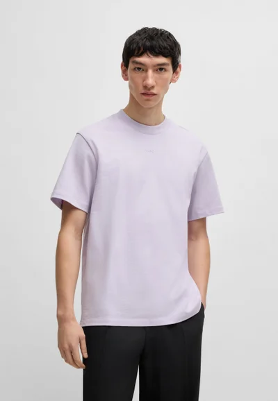 HUGO Relaxed-fit T-shirt in cotton with logo print