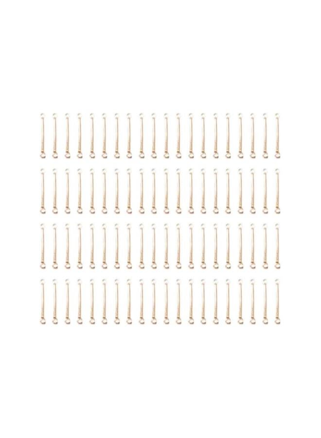 klarako 200pcs Bar Links 2 Hole Stick Strip Earrings Connector Rod Charms for Bracelet Necklace Jewelry Making Findings Supplies 20mm  - Image 1