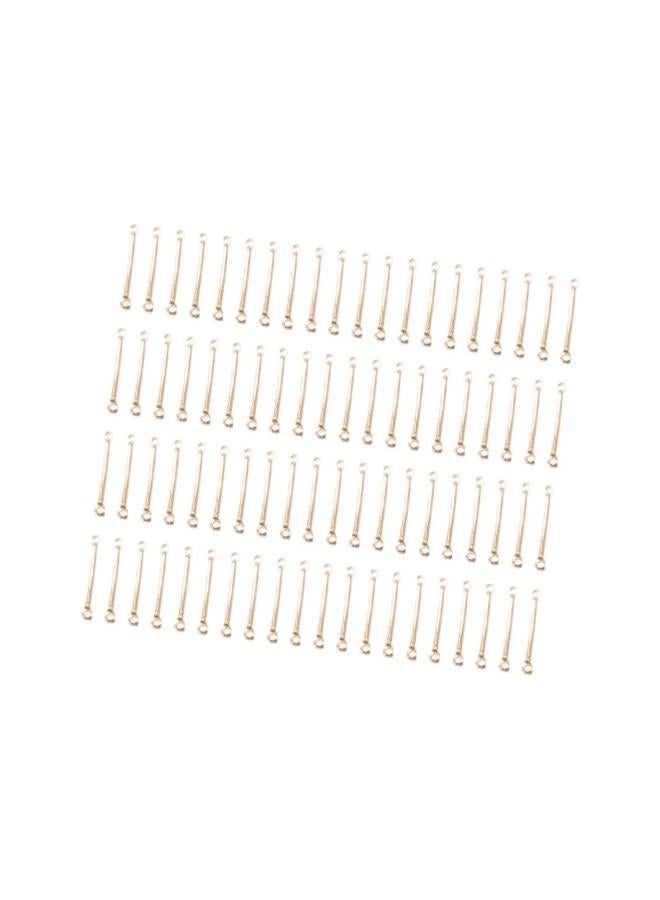 klarako 200pcs Bar Links 2 Hole Stick Strip Earrings Connector Rod Charms for Bracelet Necklace Jewelry Making Findings Supplies 20mm  - Image 3