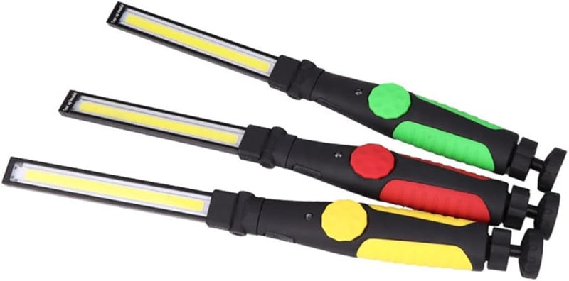 Rechargeable Cob Led Lantern Work Light Flashlight Camping Torch Magnetically Rotatable Black - Image 5