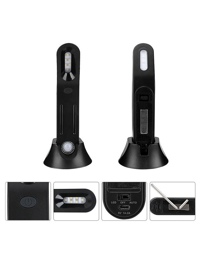 نيبمينينت مصباح ليلي مزود ب 6 مصابيح LED وجهاز استشعار للحركة يعمل بالأشعة تحت الحمراء السلبية أسود - Image 2