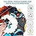 SECOGM Koi Fish Yin Yang Puzzles for Adults 1000 Pieces Jigsaw Puzzles 1000 Pieces for Adults Fun Puzzles with Letters On Back Challenging Game Toys Family Decoration Puzzle 265 265in - Image 4