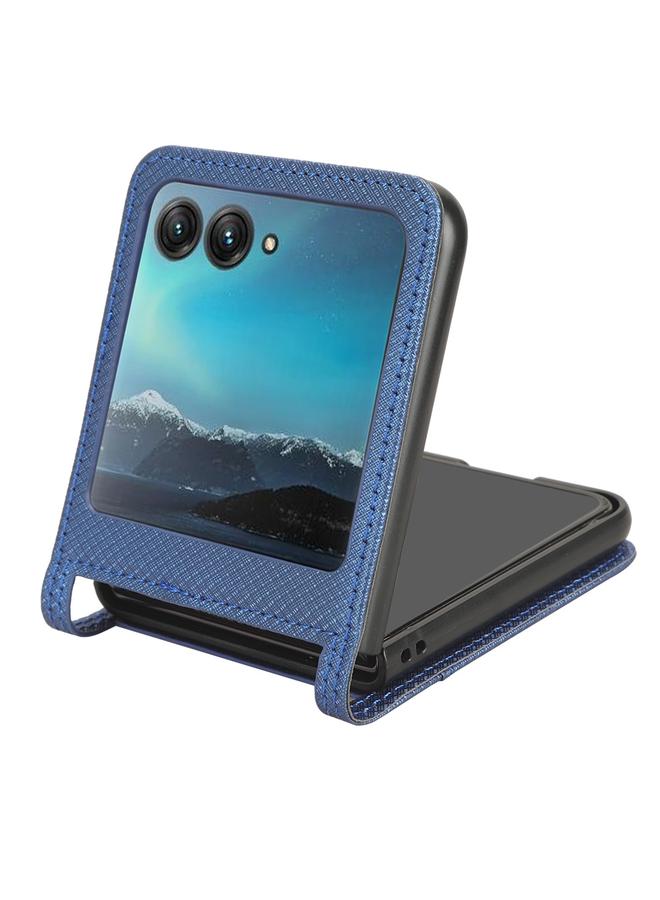 إيروريكس جراب لهاتف موتورولا رازر 40 ألترا مصنوع من الجلد بتصميم ماسي - Image 4