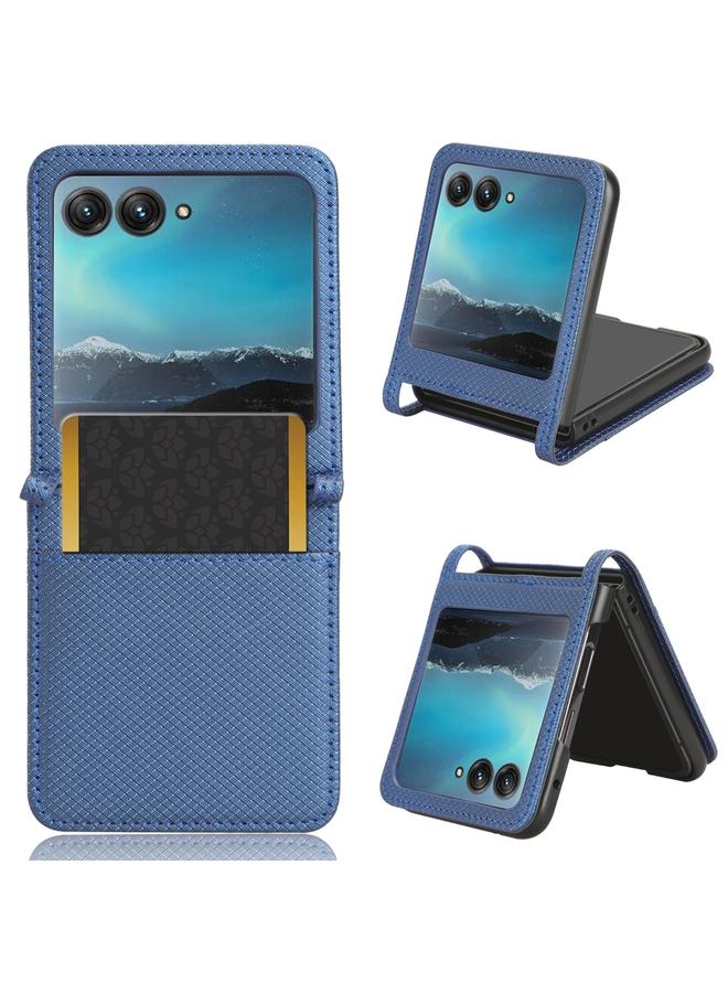 إيروريكس جراب لهاتف موتورولا رازر 40 ألترا مصنوع من الجلد بتصميم ماسي - Image 1