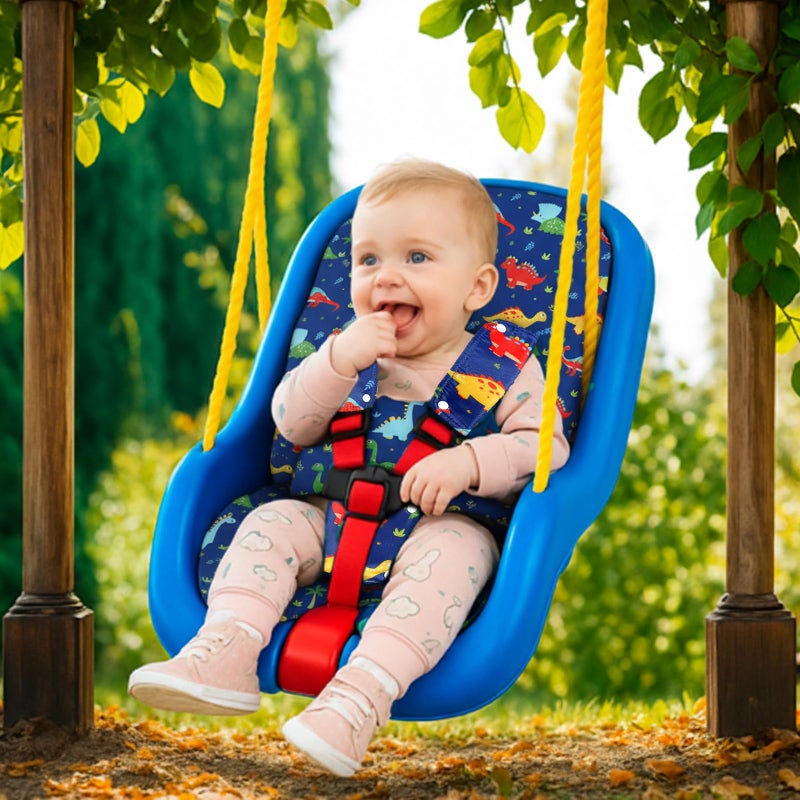 Jenaai Toddler Swing Cushion Baby Swings Outdoor Seat Insert Pad Compatible with Swings for Toddlers Age 1-3 Detachable Machine and Washable(Not Included Swing)(Dinosaurs) - Image 4