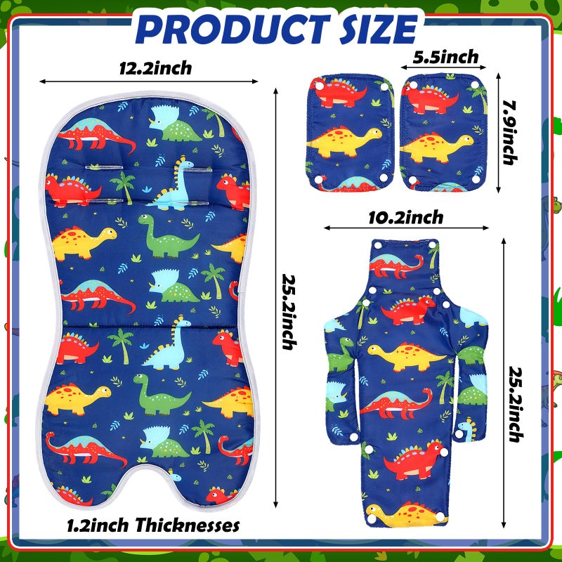 Jenaai Toddler Swing Cushion Baby Swings Outdoor Seat Insert Pad Compatible with Swings for Toddlers Age 1-3 Detachable Machine and Washable(Not Included Swing)(Dinosaurs) - Image 2