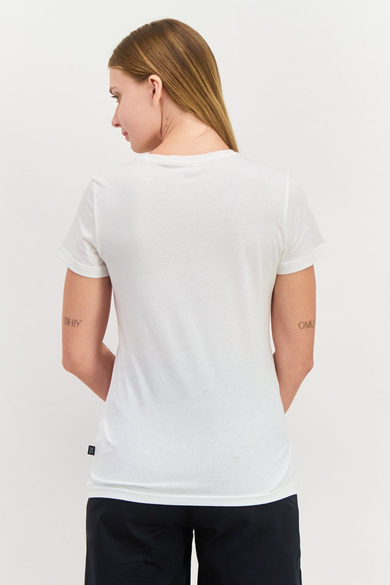 PUMA Women Sportswear Fit Short Sleeves Training Top, White Combo - Image 3