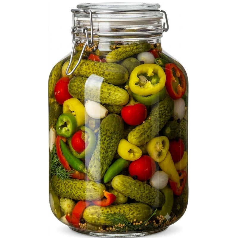 Wide Mouth Glass Jar with Airtight Lid, Large Glass Storage Containers with Lids, 5000ML Jars - Canning Jars with Large Capacity, Canister for Pet Food, Laundry Room, Flour, Rice - Image 5