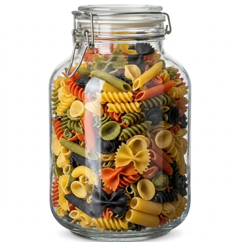 Wide Mouth Glass Jar with Airtight Lid, Large Glass Storage Containers with Lids, 5000ML Jars - Canning Jars with Large Capacity, Canister for Pet Food, Laundry Room, Flour, Rice - Image 2