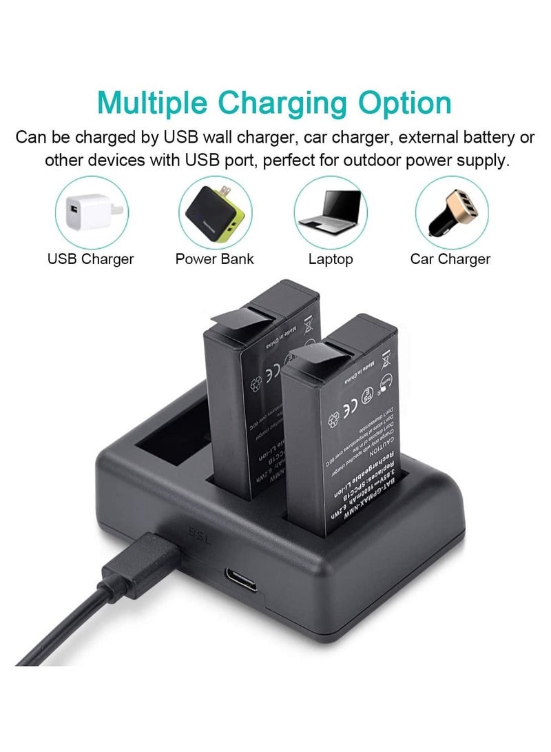 Intelligent Full Decode 3 Slot Rapid Charger Replacement Battery - 1400mAh (3 Pieces) - Image 3