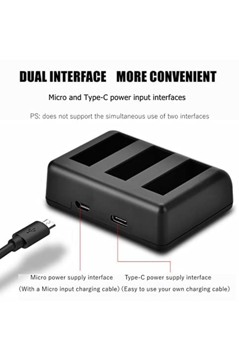 Intelligent Full Decode 3 Slot Rapid Charger Replacement Battery - 1400mAh (3 Pieces) - Image 4